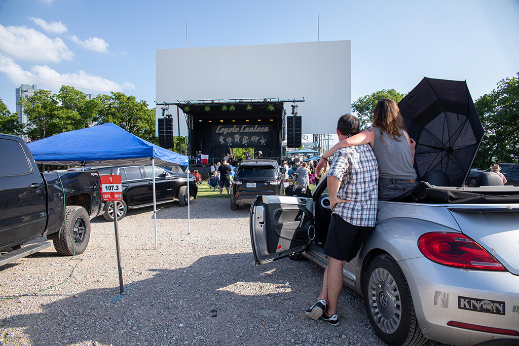 coyote drive-in theater concert audience